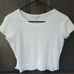 Miou Muse White Crop Top